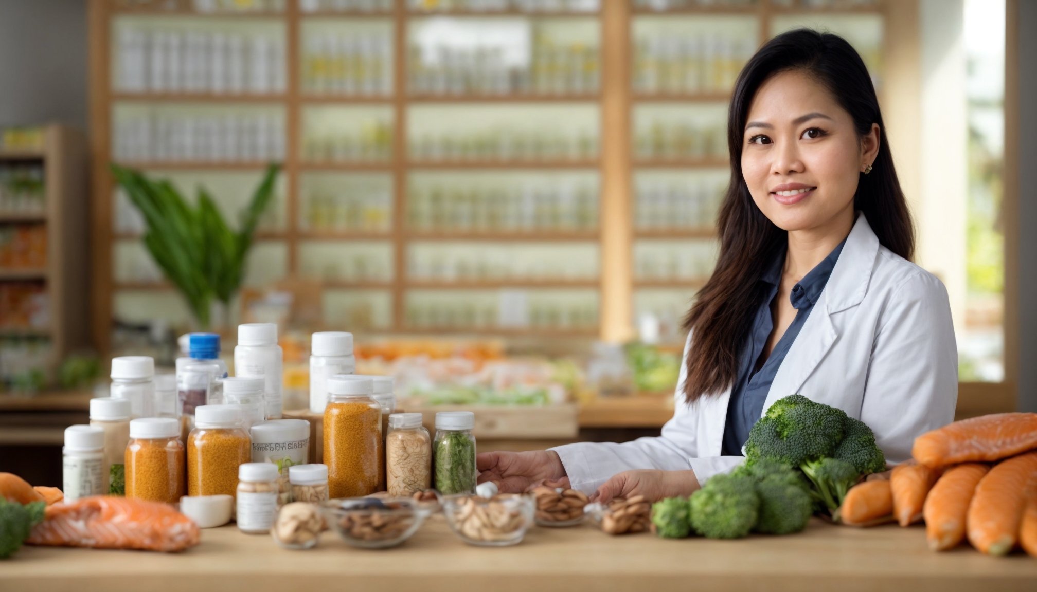 Ahli gizi memandu kombinasi nutrisi makanan sehat dan obat-obatan presisi untuk pemulihan tubuh